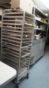 Rack for food tray
