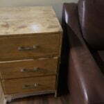 3 draw side table