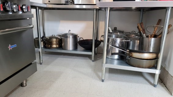 Kitchen Stand With Equipment